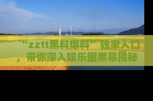 “zztt黑料爆料”独家入口,带你深入娱乐圈黑幕揭秘