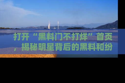 打开“黑料门不打烊”首页，揭秘明星背后的黑料和纷争真相！