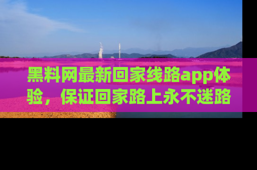 黑料网最新回家线路app体验，保证回家路上永不迷路顺畅