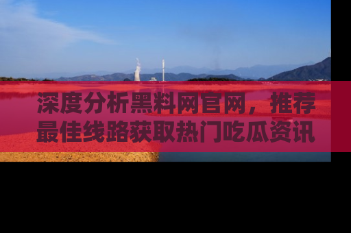 深度分析黑料网官网,推荐最佳线路获取热门吃瓜资讯