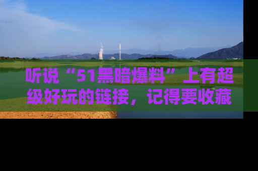 听说“51黑暗爆料”上有超级好玩的链接,记得要收藏哦!