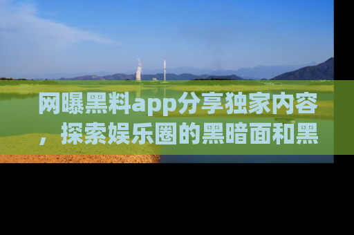 网曝黑料app分享独家内容，探索娱乐圈的黑暗面和黑料