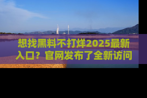 想找黑料不打烊2025最新入口？官网发布了全新访问指南！