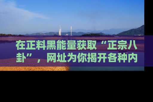 在正料黑能量获取“正宗八卦”，网址为你揭开各种内幕故事！