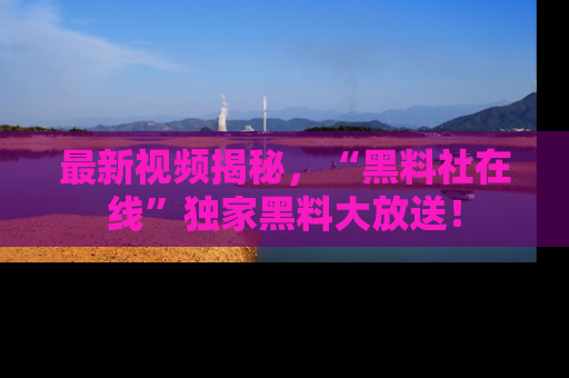 最新视频揭秘，“黑料社在线”独家黑料大放送！